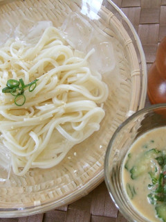 夏!薬味が主役!冷やしごま味噌うどん-レシピのメイン写真