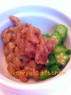 さっぱり♪オクラ納豆梅肉のせ-レシピのメイン写真