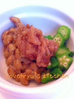 さっぱり♪オクラ納豆梅肉のせ-レシピのメイン写真