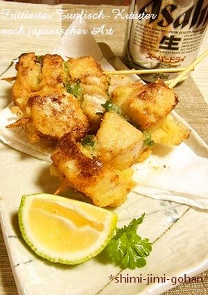 さっくり＆ジューシィ♪マグロと大葉の串天-レシピのメイン写真