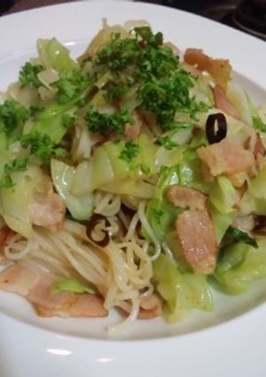 素麺 DE ペペロンチーノ-レシピのメイン写真