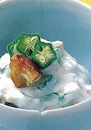 オクラと豆腐の胡桃クリームチーズ和え-レシピのメイン写真