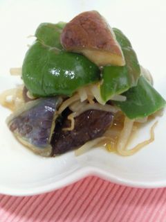*茄子とピーマンの甘辛味噌炒め煮*-レシピのメイン写真