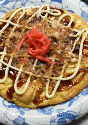 お好み焼き風オムレツ-レシピのメイン写真