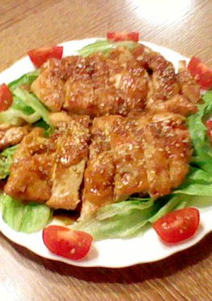 パリパリしっとり♡鶏胸肉のステーキ-レシピのメイン写真