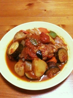 野菜と手羽元のトマト煮-レシピのメイン写真