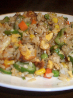 和風おくらチャーハン-レシピのメイン写真