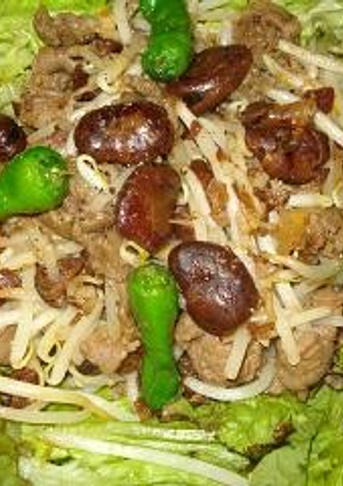 しょうゆ豆と肉もやし炒め-レシピのメイン写真