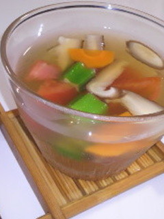 夏野菜コンソメゼリー寄せ-レシピのメイン写真