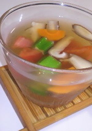 夏野菜コンソメゼリー寄せ-レシピのメイン写真