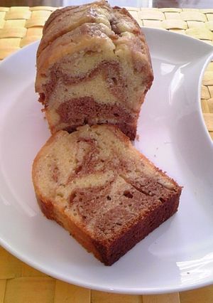 濃厚チョコのマーブルケーキ-レシピのメイン写真