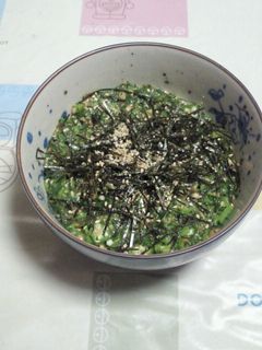 オクラとモロヘイヤの納豆和え-レシピのメイン写真