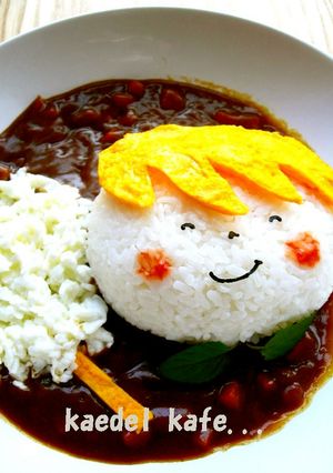 ●フンワリわたあめ・デコカレー●-レシピのメイン写真