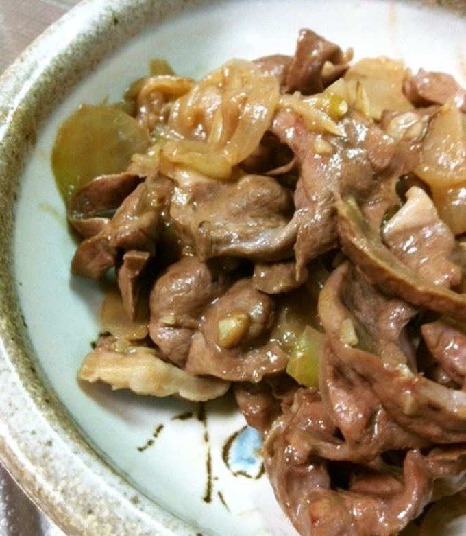 豚ハツの塩とレモン炒め-レシピのメイン写真