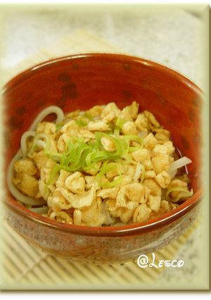 ☆カリカリ油揚げの冷やしうどん☆-レシピのメイン写真
