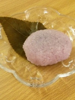 電子レンジで簡単☆桜餅の材料であじさい餅-レシピのメイン写真