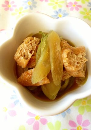 はす芋（りゅうきゅう）と油揚げの煮物✿-レシピのメイン写真