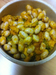 かぼちゃと大豆のハニーマスタードサラダ-レシピのメイン写真