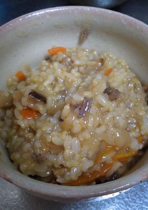 残り物で簡単おじや②(切り干し大根煮物)-レシピのメイン写真