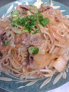 もやしたっぷり!豚キムチ焼そば-レシピのメイン写真