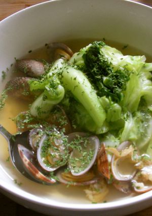 あさりと青菜のスープ-レシピのメイン写真