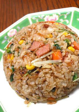黄金のタレと水菜でぱぱっとチャーハン♪-レシピのメイン写真