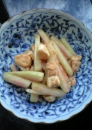 ローフード☆スイカの皮の酢味噌和え♪-レシピのメイン写真