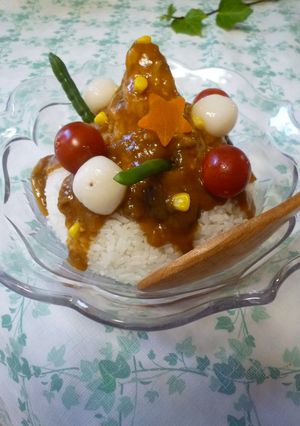 鹿児島の『黒熊』大っきいよ～　デコカレー-レシピのメイン写真