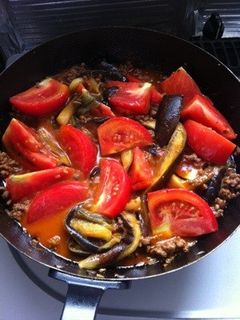 簡単☆夏野菜なすとトマトの挽肉麻婆炒め!-レシピのメイン写真