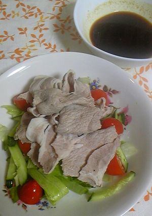 カレーたれの冷しゃぶ☆サラダ仕立て-レシピのメイン写真
