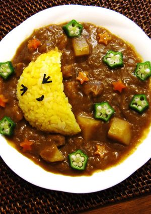 夜空のお月様デコカレー-レシピのメイン写真
