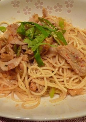 夏 バテにピリ辛　☆　豚キムチパスタ　☆-レシピのメイン写真