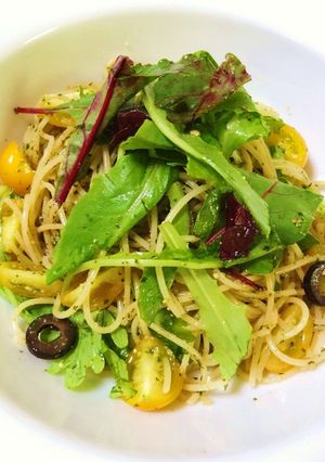 彩り野菜とジェノベーゼの冷製パスタ-レシピのメイン写真