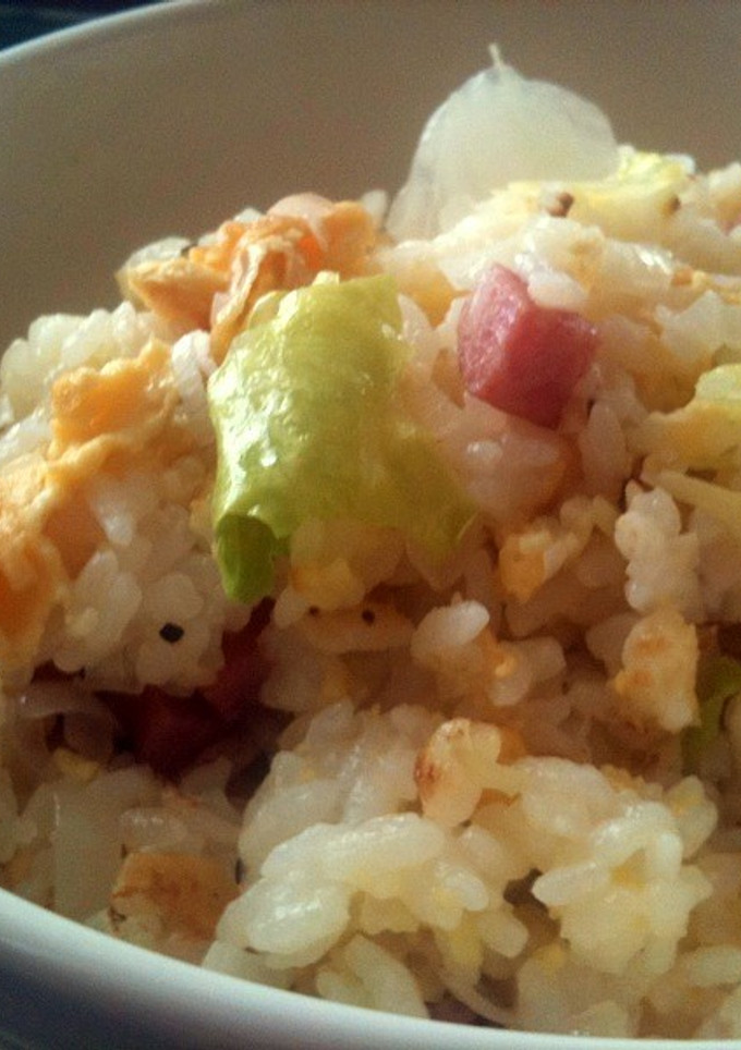 らっきょとレタスのしゃきしゃき炒飯-レシピのメイン写真