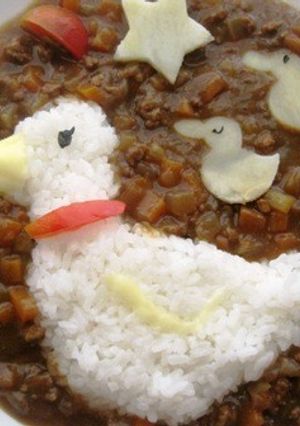 アヒルの親子☆デコカレー-レシピのメイン写真
