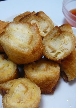 ビールに合う！鶏ミンチのロール揚げパン-レシピのメイン写真