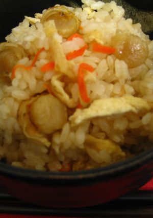 ホタテご飯（乾物：味付け乾しほたて使用）-レシピのメイン写真