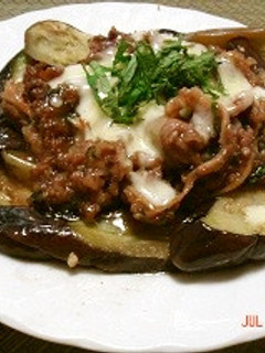 絶品!チーズオン★牛肉となすの生姜焼き-レシピのメイン写真