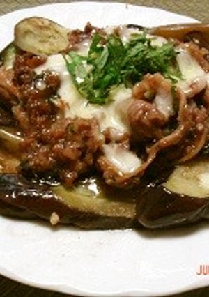 絶品！チーズオン★牛肉となすの生姜焼き-レシピのメイン写真
