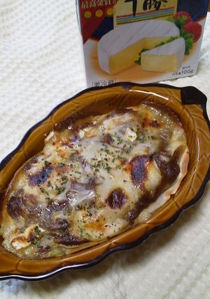 カマンベールと餃子の皮でカレーラザニア-レシピのメイン写真