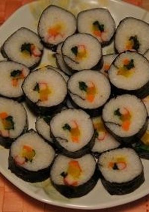 韓国のり巻き　キムパブ-レシピのメイン写真