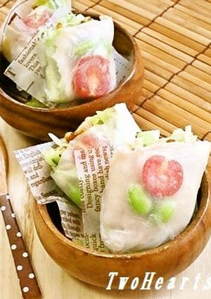 黄金の味 具だくさんde✿お花生春巻き✿-レシピのメイン写真