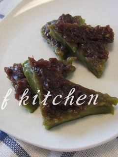 レンジde簡単♡抹茶小豆ういろう♡-レシピのメイン写真