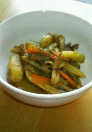 むくみ対策！きのことお芋のカレー炒め煮-レシピのメイン写真
