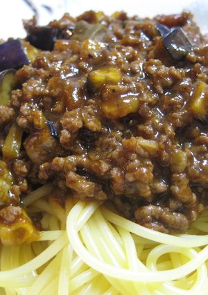 トマトと茄子のミートソースパスタ-レシピのメイン写真