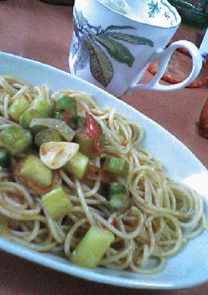毎日のパスタ☆アスパラとトマト編☆-レシピのメイン写真
