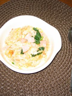 ツナとハムと小松菜のチャーハン-レシピのメイン写真
