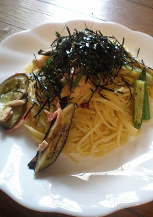 夏野菜のさっぱり温パスタ-レシピのメイン写真