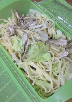 レンジで簡単♫キャベツと舞茸のパスタ☆-レシピのメイン写真