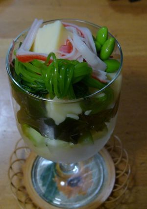 卵豆腐の冷たい茶碗蒸し風サラダ-レシピのメイン写真